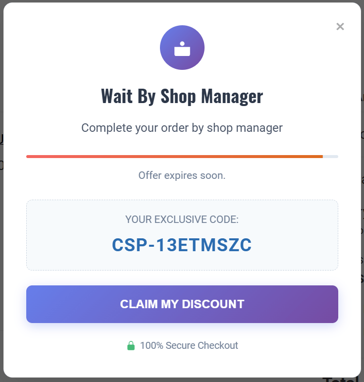 Exit-Intent Popup