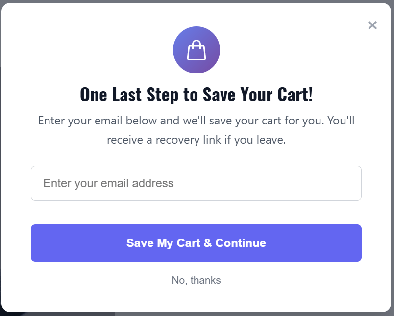 Guest Capture Popup